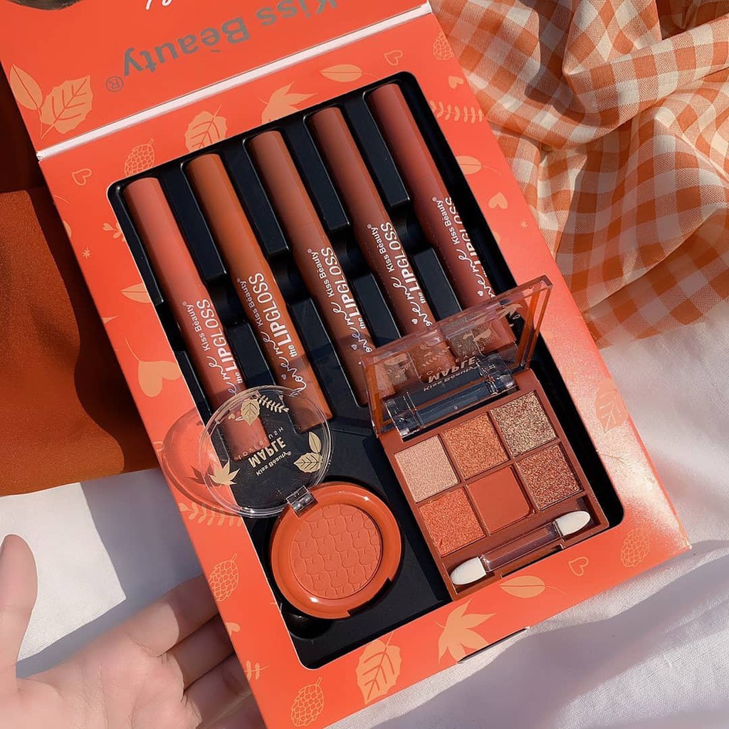 Bộ Makeup Maple Suit Kiss Beauty 7 món siêu sang chảnh