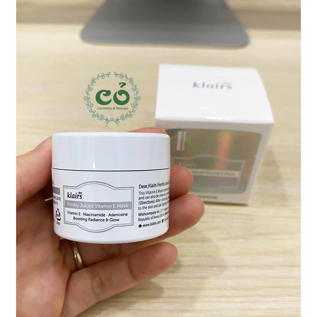 [Minisize 15ml] Kem dưỡng Klairs Freshly Juiced Vitamin E Mask