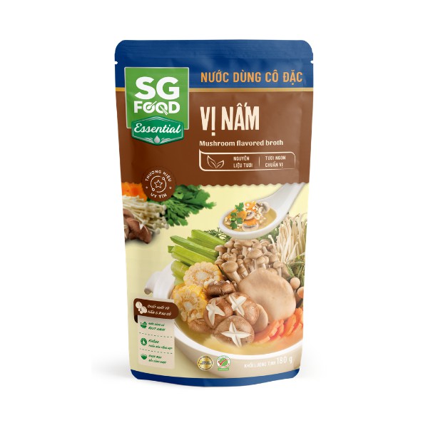 Nước Dùng Cô Đặc Vị Nấm Sài Gòn Food 180g