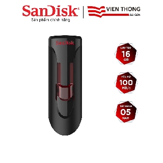 Mua USB 3.0 SanDisk CZ600 16GB Cruzer Glide tốc độ upto 100MB/s - Hãng phân phối chính thức