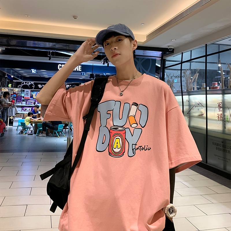 Áo Thun Nam Tay Ngắn Phong Cách hip hop Thời Trang