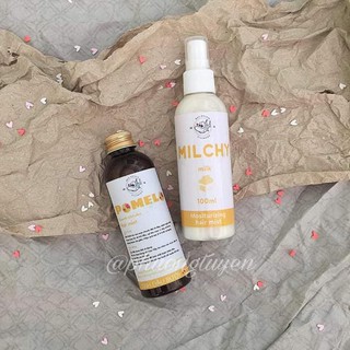 Combo pomelo + milchy tinh dầu chăm sóc tóc