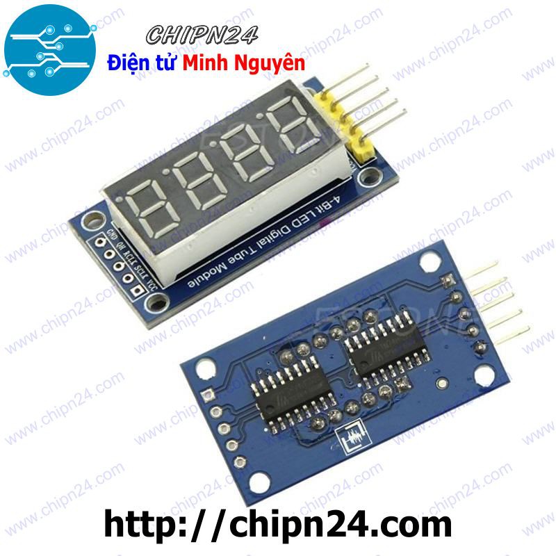 [1 CÁI] (D89) Module 4 Led 7 đoạn 0.36 ich dùng IC 74HC595