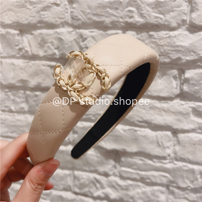 Korean version of the new leather woven heavy craftsmanship advanced handmade custom ladies accessories headdress headband hairpin