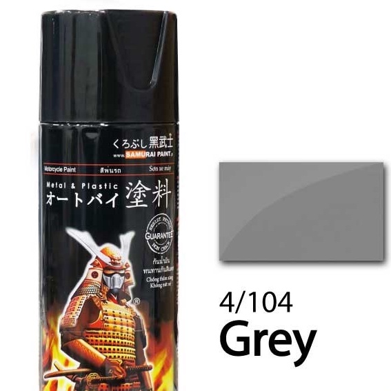 Chai sơn xịt Samurai 104 - Son xit màu Xám xi măng.