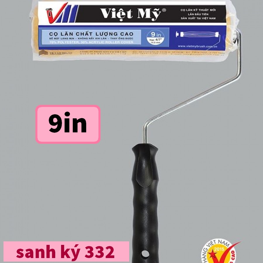 [GIÁ RẺ] Cọ Lăn sơn nước 9 IN VIỆT MỸ, VINPRO HÀNG CHÍNH HÃNG