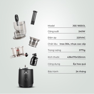 [Mã ELBSJBP03 giảm 12% đơn 500K] Máy ép chậm trái cây Elmich JEE 1855OL