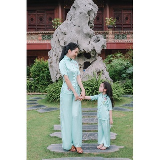 Đồ lam đi chùa # set mẫu cá cho mẹ và bé# set mẹ và bé