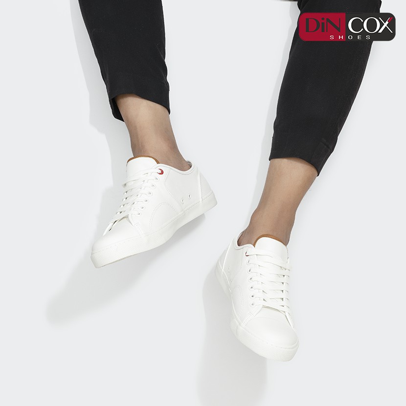Giày Sneaker Da Nam DINCOX C11 Trẻ Trung, Năng Động White