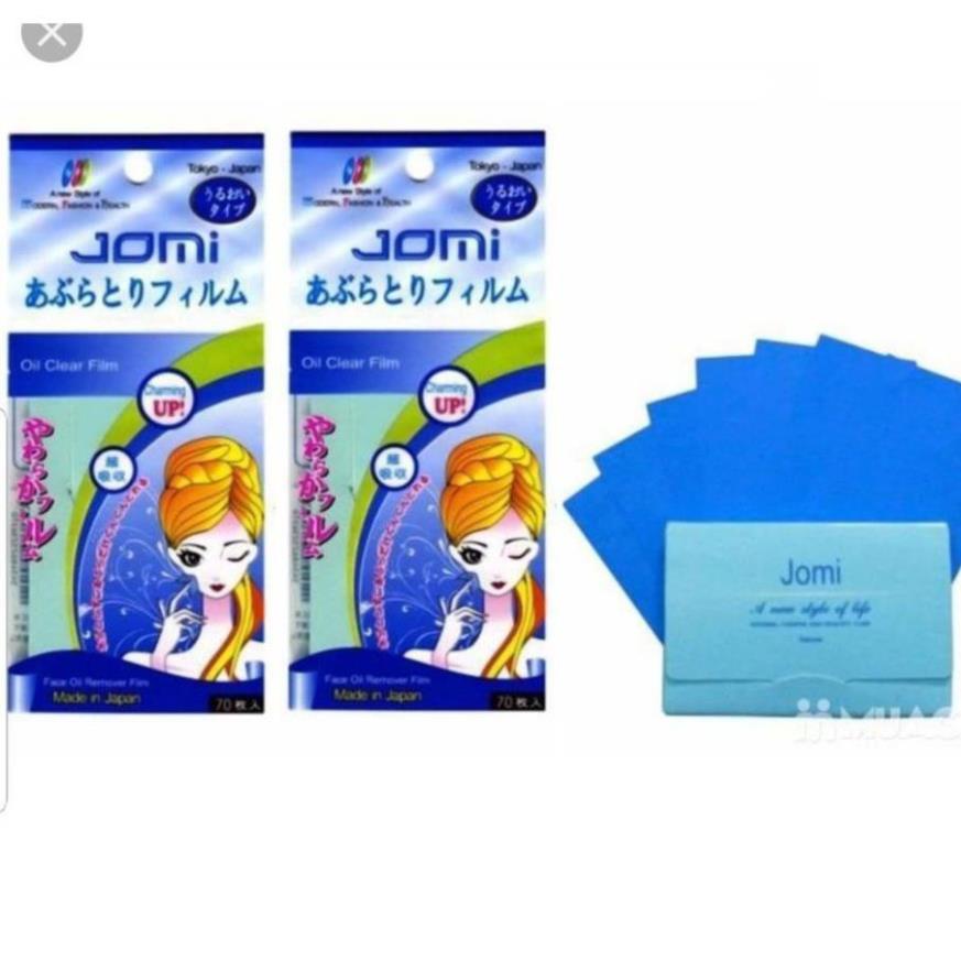 Giấy Thấm Dầu Jomi Nhật Bản- Jomi Oil Clear Film Chính Hãng 70 tờ | BigBuy360 - bigbuy360.vn