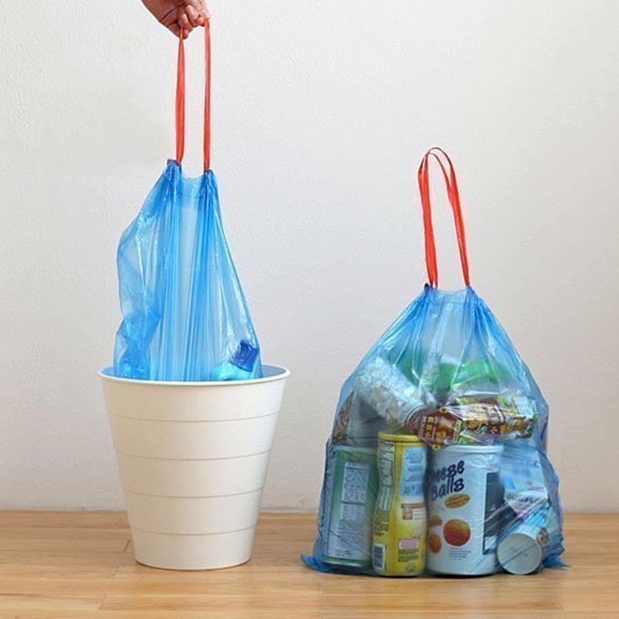 Túi Đựng Rác Tự Phân Huỷ Có Dây Rút, Túi rác bảo vệ môi trường