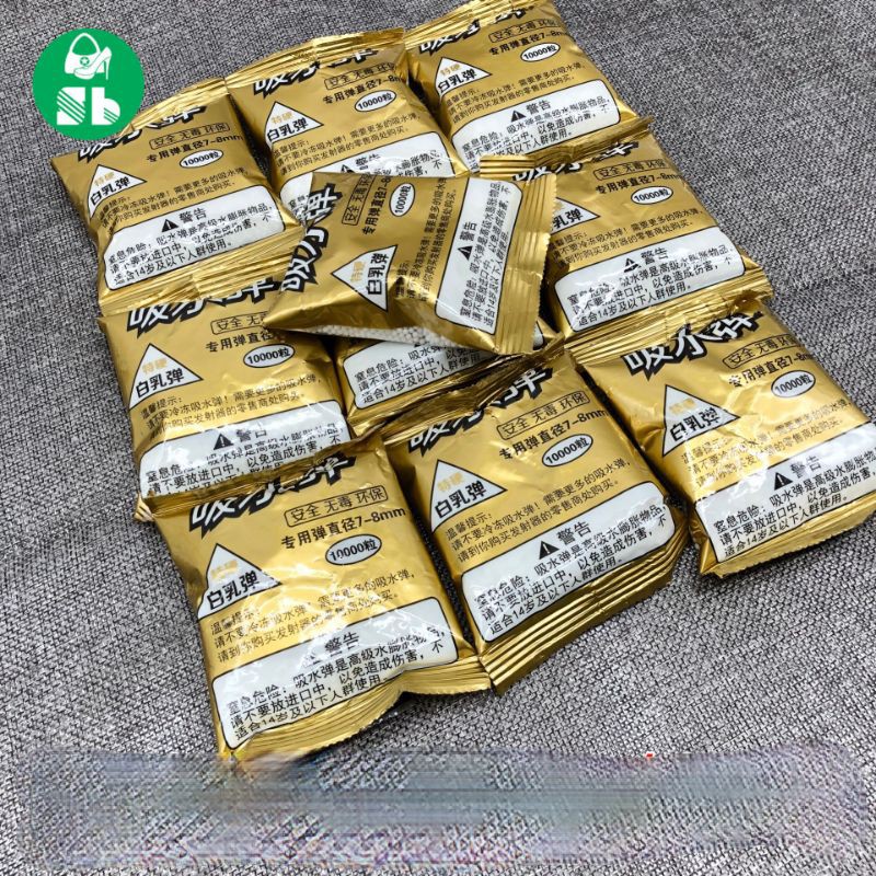 10.000 Viên Hạt Nở Màu GOLD trắng sữa 7MM 8MM tròn dai