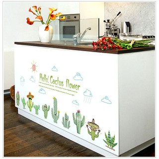 Decal Dán Tường Hoa Xương Rồng