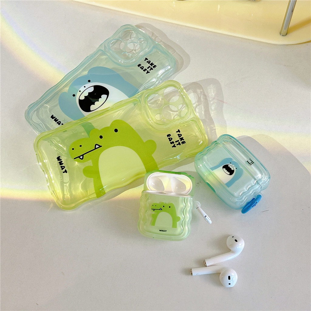 Ốp Hộp Đựng Tai Nghe Nhét Tai Silicon Hình Hoạt Hình Cho iphone AirPods Pro 2 AirPods 1 / 2 / 3
