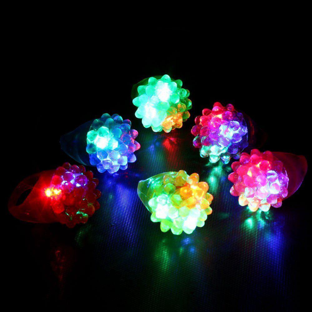 Set 10 Nhẫn Hình Ngôi Sao Hoạt Hình Có Đèn Phát Sáng Cho Bé
