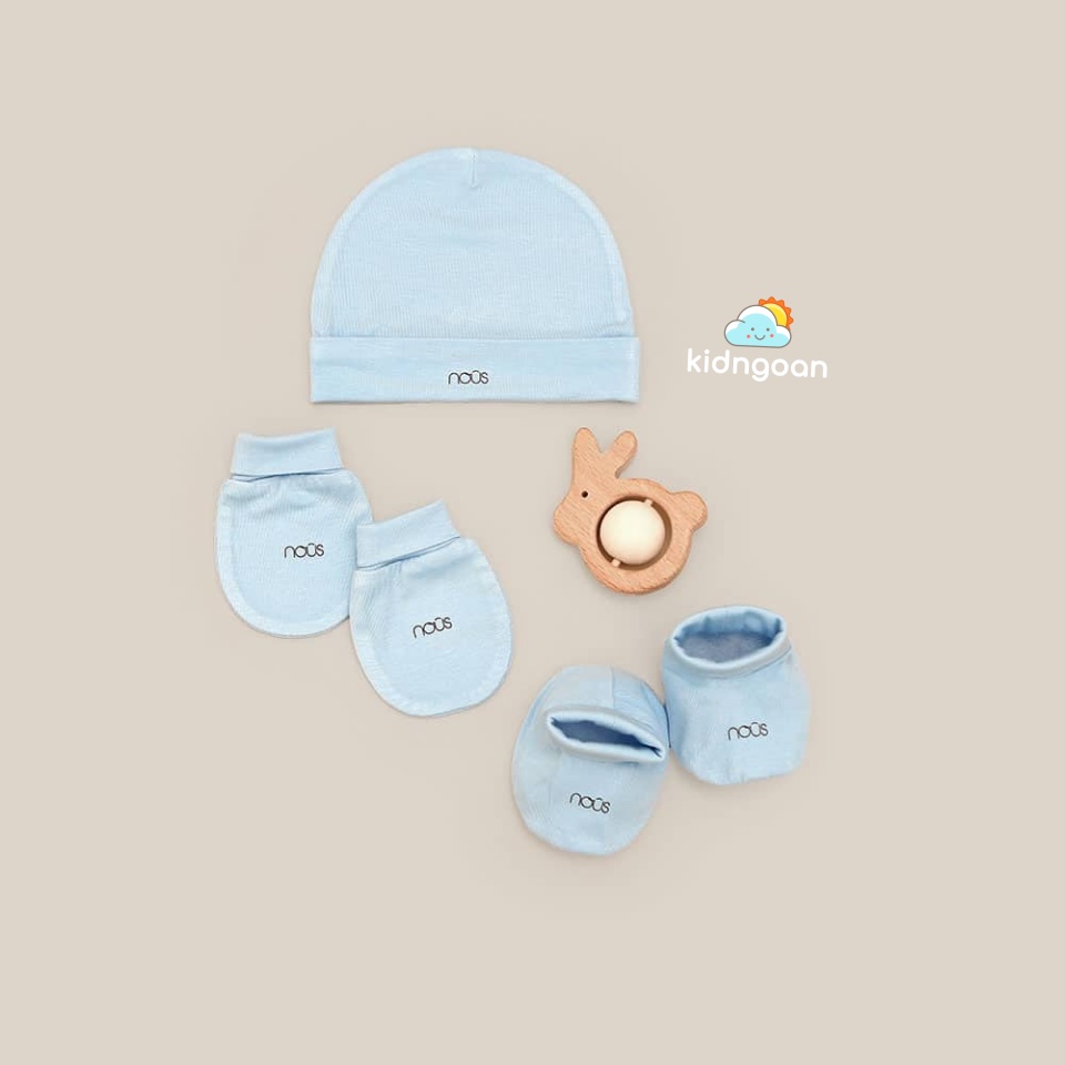 Set bao tay, bao chân Nous sơ sinh, em bé cao cấp đủ màu siêu co giãn, mềm