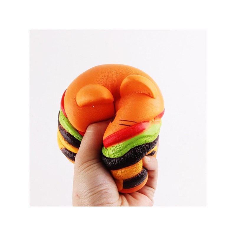  Đồ chơi bóp mềm squishy hình bánh hamburger mèo 9cm  Scàng mua càng rẻ