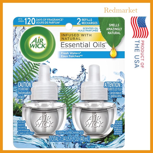 Tinh Dầu Airwick Fresh Water Hương Thác Nước (20MLx2), Hàng Nhập Mỹ