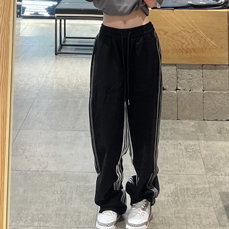 SUXI Quần ống rộng Màu Sắc Đơn Giản Thời Trang Mùa Hè