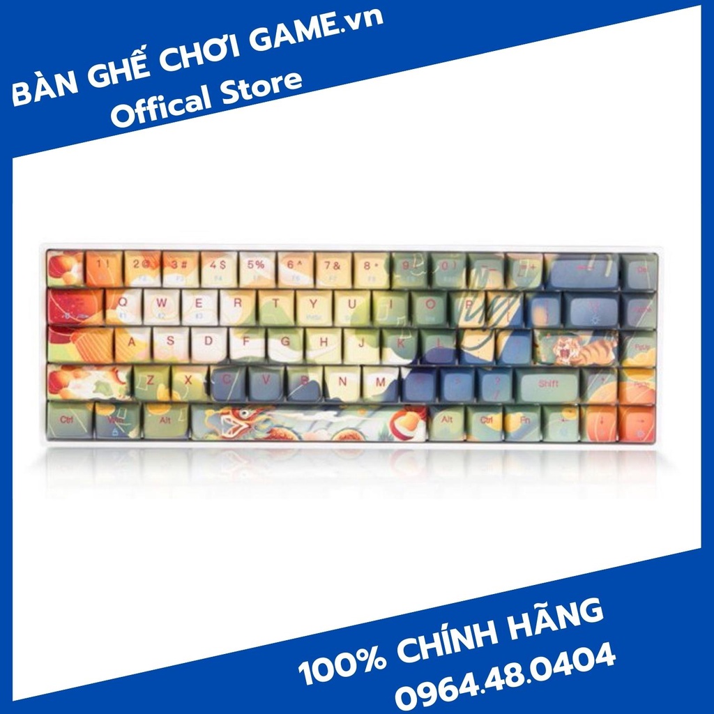 Bàn phím cơ không dây Bluetooth Newmen GM680 Jungle Hot Swap Outemu Switch (Blue/Brown/Red/Purple) - Hàng chính hãng