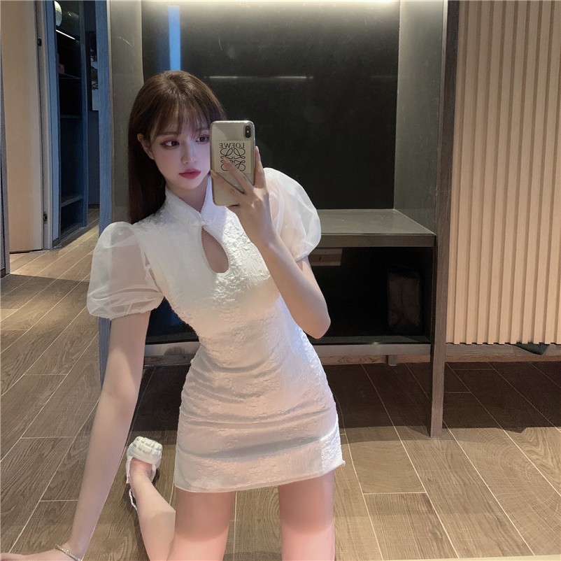 Đầm nữ dáng ôm mini tay ngắn Emilyshop