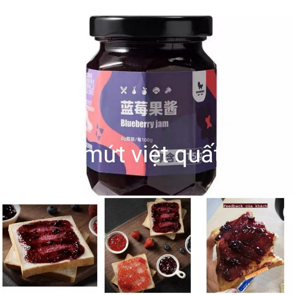 Mứt Việt quất lọ 150gr không đường ít calo ăn kiêng giảm cân.