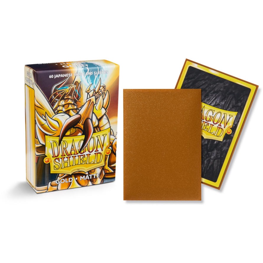 Bọc Thẻ Bài YUGIOH Card Sleeves Chính Hãng DRAGON SHIELD GOLD MATTE