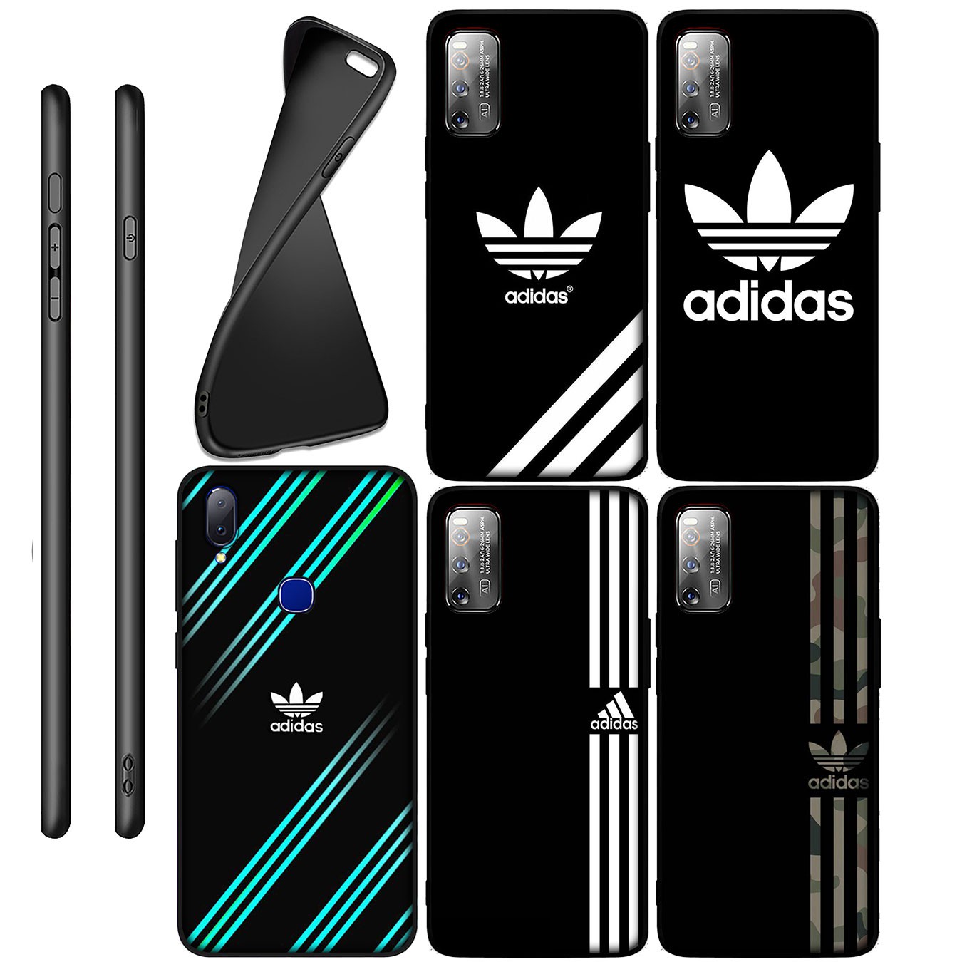 Ốp điện thoại silicon mềm họa tiết Adidas cho Samsung Galaxy S9 S10 S20 FE Ultra Plus Lite S20+ S9+ S10+ S20Plus