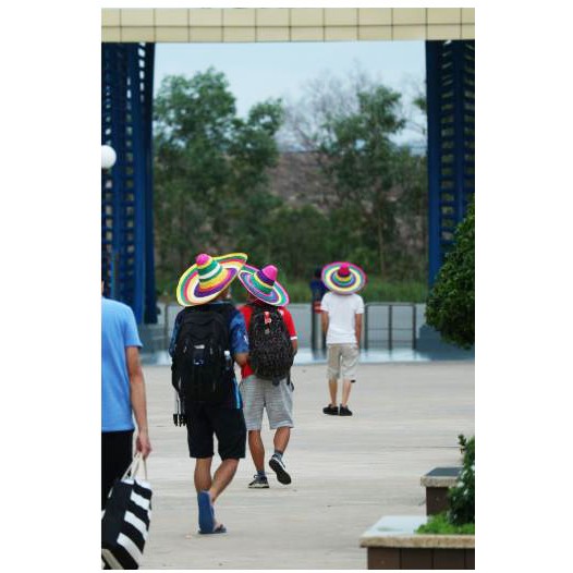 Mũ giang nhiều màu xuất khẩu - mũ sombrero du lịch, đi biển, picnic, hội nhóm mũ rộng vành