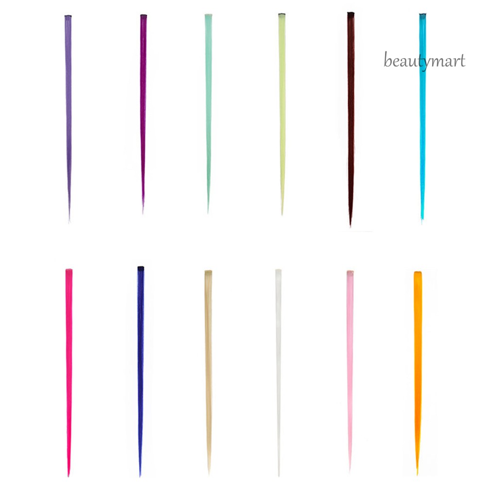 [Hàng mới về] Lọn tóc giả nối thẳng nhiều màu sợi tổng hợp dành cho nữ