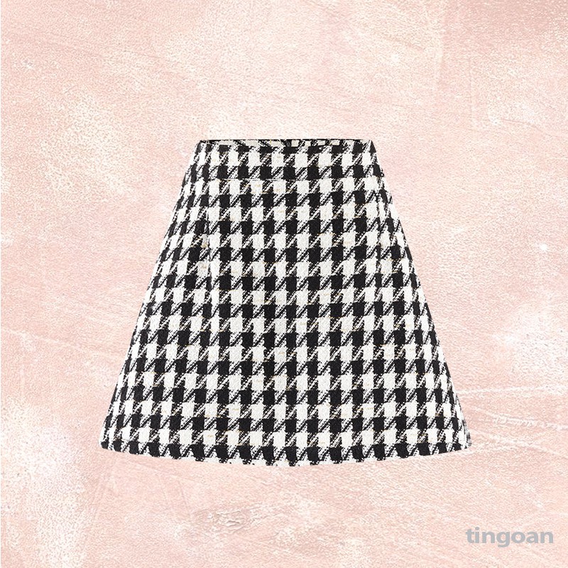 [Mã WABRLOW5 giảm 15% đơn 300K] Chân váy set caro tingoan FLIRT WITH ME SKIRT/CR | BigBuy360 - bigbuy360.vn