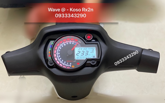 ♨️ SALE - HOT ♨️ Trọn Bộ Bợ Cổ Wave @ - Wave Thái - Wave ZX - Wave 110 Chế Đồng Hồ Koso Rx2n