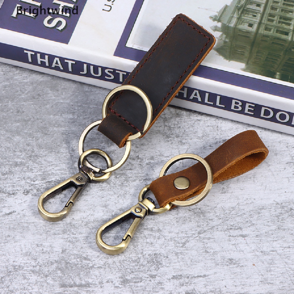 1pc Original Personalized Handmade Leather Key Chain Vintage Leather Car Keyring Hot Sell