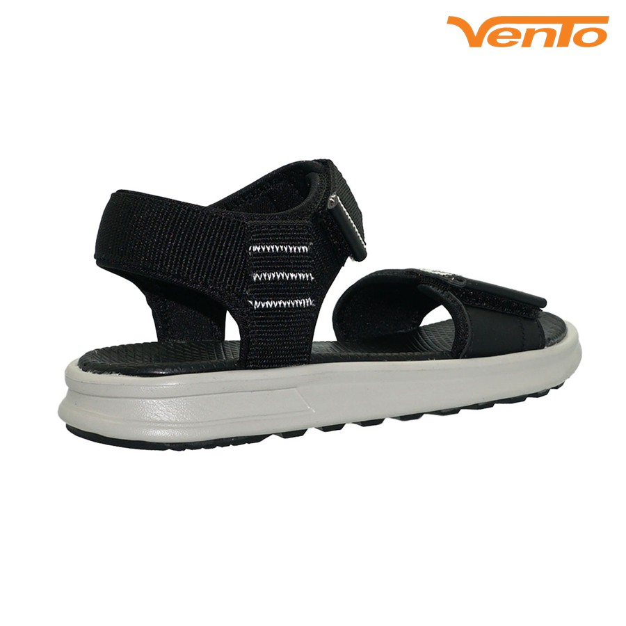 Giày Sandal Vento SD-NB93 Quai Ngang Da PU Màu Đen