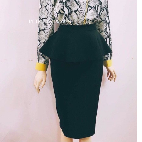 [ảnh_thật] CHÂN VÁY BÈO CÁ dáng dài xẻ sau cực sang chảnh