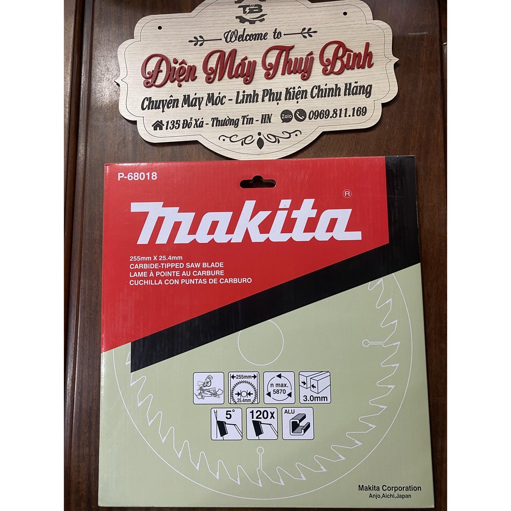 [Chính Hãng] Lưỡi cắt nhôm 255mm x 120 Răng x 25.4mm ( P-68018 )  #Makita