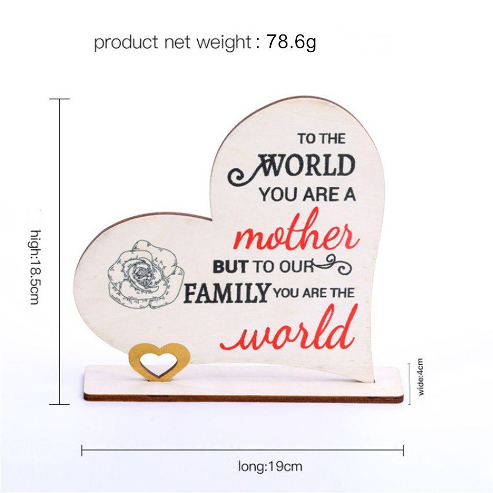 .Bảng Gỗ In Chữ &quot;N Mother You Are The World&quot; Dùng Làm Quà Tặng Ngày Của Mẹ