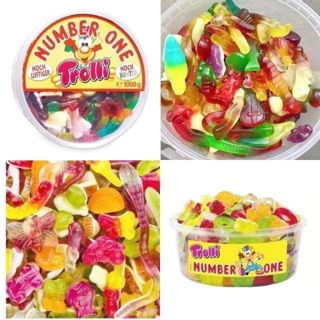 Kẹo dẻo hình thú 🐍🐸 TROLLI 🦕🐱Number One 1000g 🐟🐢