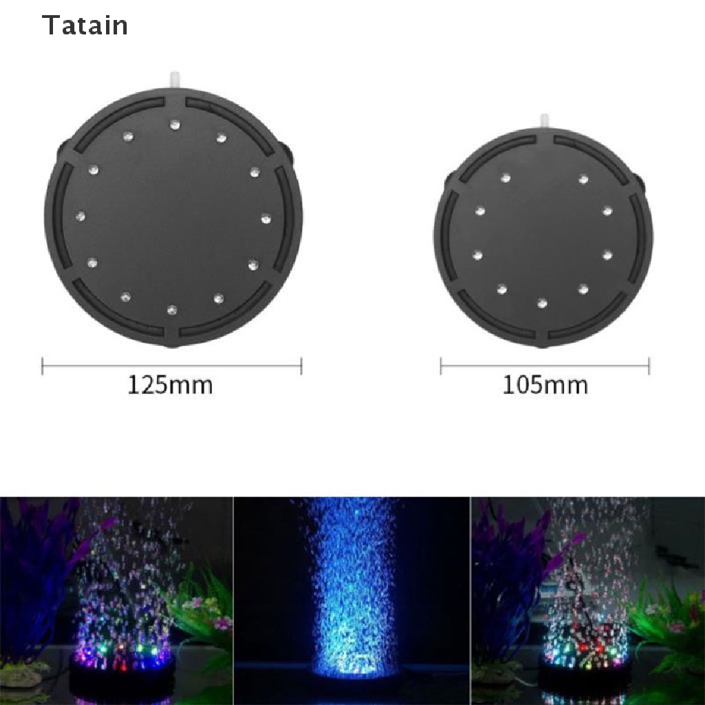Đèn LED tròn tạo bọt khí nhiều màu sắc dành cho trang trí bể cá