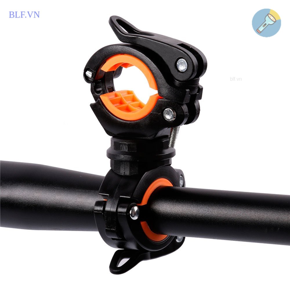 Giá gắn đèn pin cho xe đạp , GÁ XE ĐẠP 360 ĐỘ