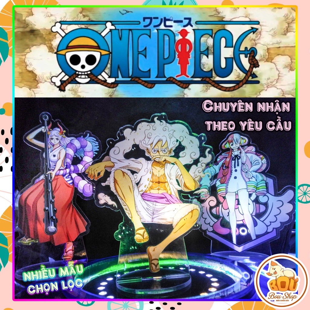 Tượng đứng Standee One Piece Đảo hải tặc Luffy God Nika Gear 5 Acrylic mica anime theo yêu cầu