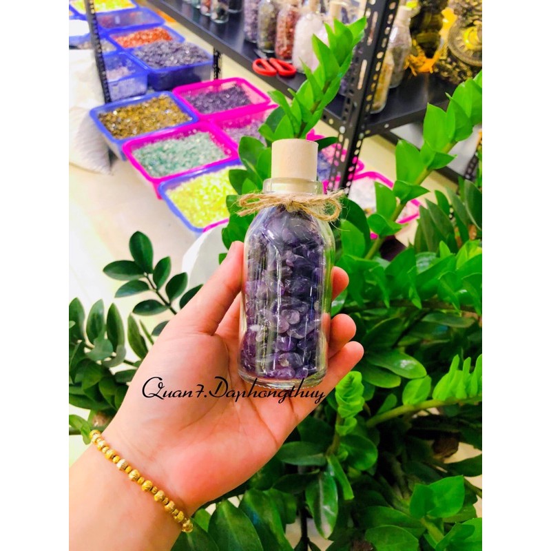 Lọ Đá Màu Xanh Tự Nhiên Phong Thuỷ 300gram