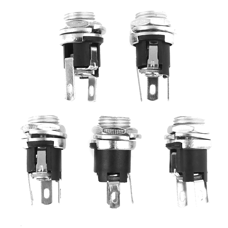 Set 5 Đầu Nối Jack Cắm Nguồn Dc 5.5 mm X 2.5 mm Chuyên Dụng