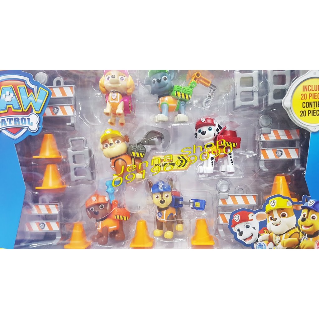 PAW PATROL ULTIMATE RESCUE CONSTRUCTION PUPS Những chú chó cứu hộ - Bộ chó xây dựng