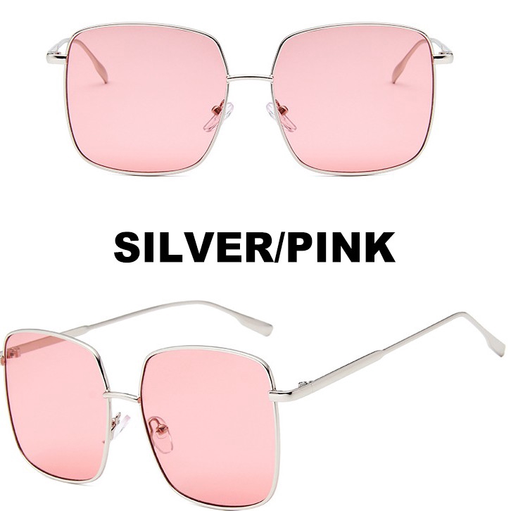 Kính mát vuông bản lớn chống tia UV400 bảo vệ mắt kiểu dáng sang trọng