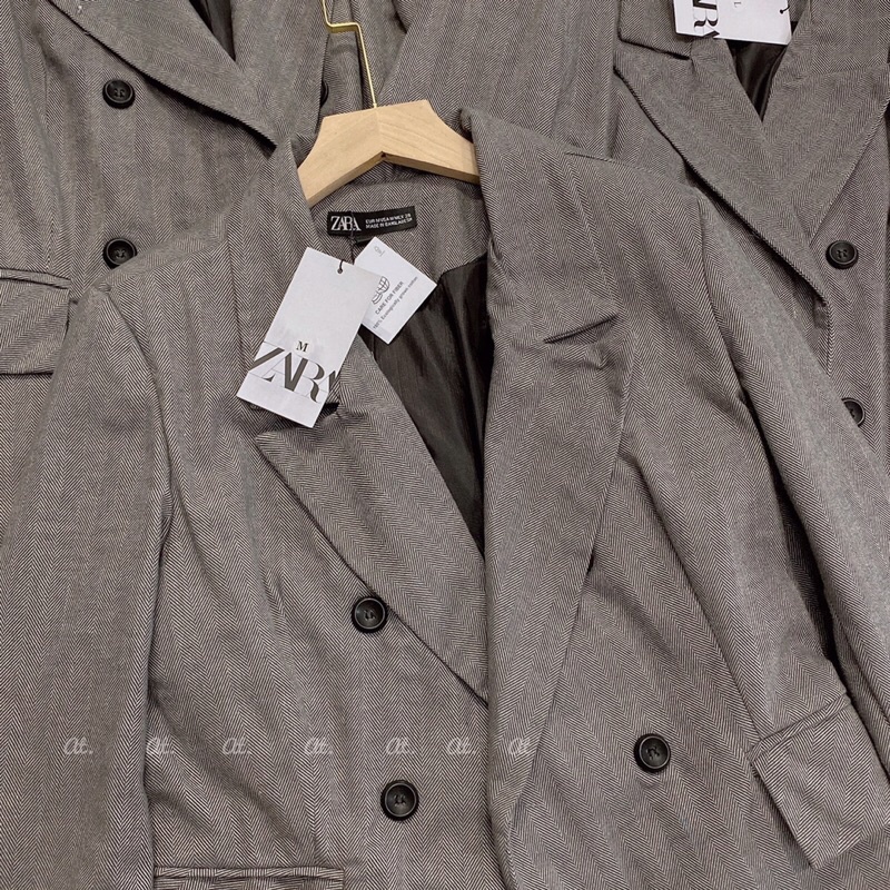 [FREESHIP - HÀNG LOẠI 1] ÁO VEST BLAZER KẺ XƯƠNG CÁ HAI LỚP SIÊU XINH