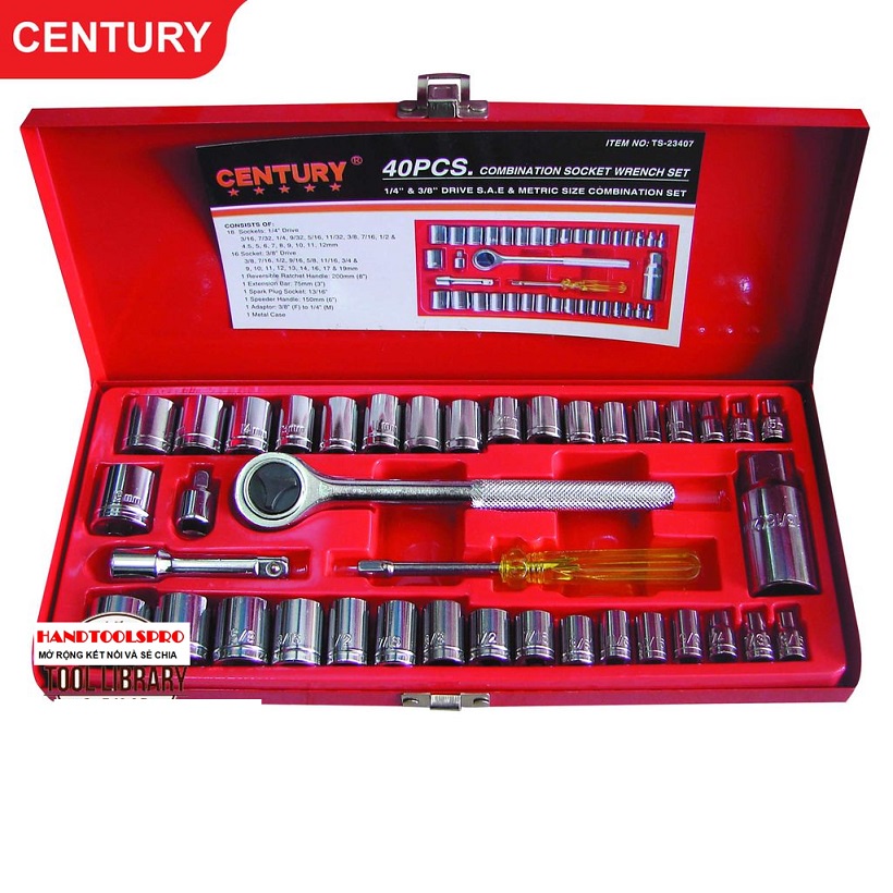 Bộ Tuýp 40 Món Century TS-23407