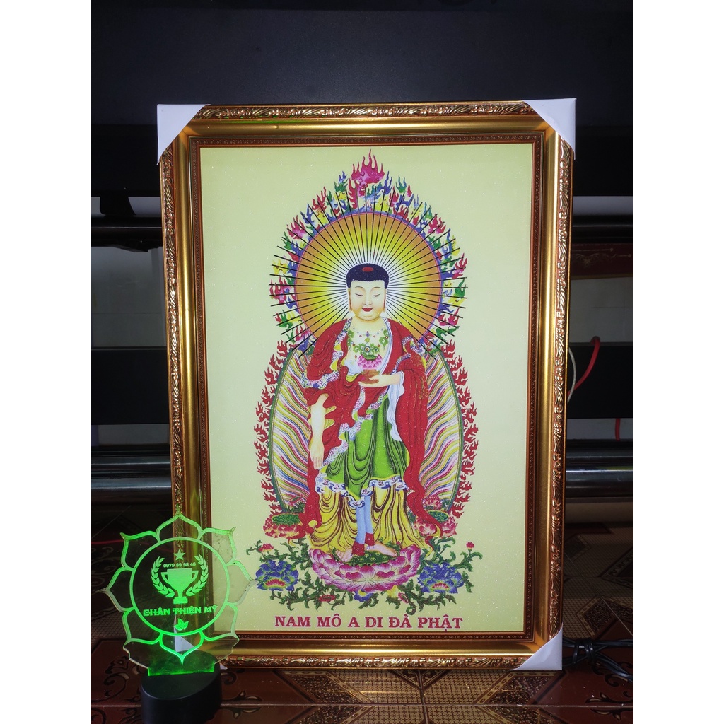 Tranh Phật A Di Đà có khung MS 41