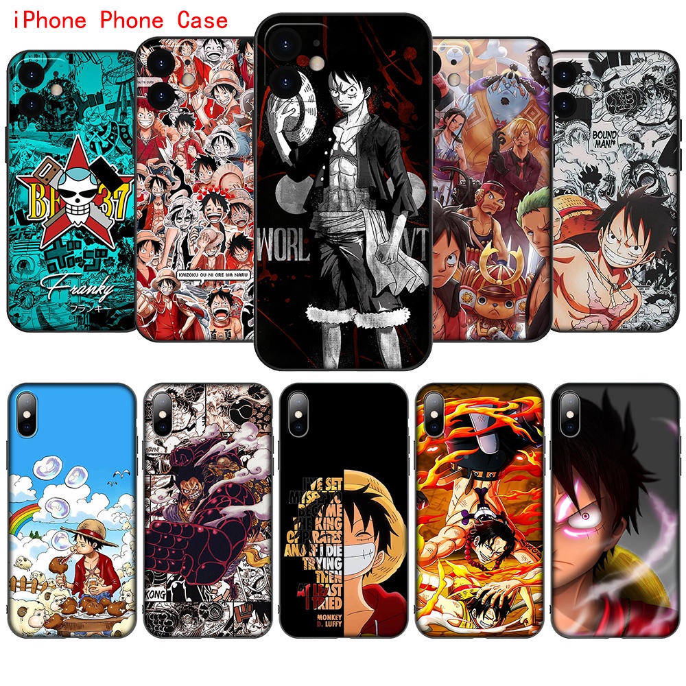 Ốp Lưng Silicon Mềm In Hình One Piece Luffy Cho iPhone 8 8+ 7 7+ 6S 6 6+ Plus 5 5S NR49