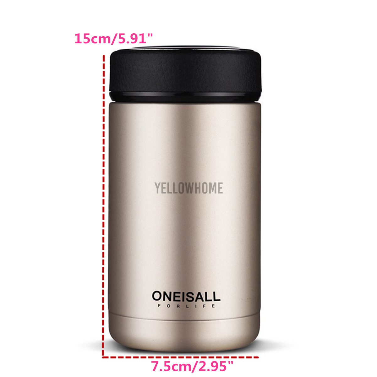 400ml Stainless Steel Vacuum Flask Water Bottle Thermos Coffee Travel Mug Cup